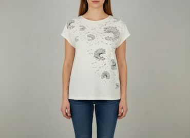 bluzka w traktory: T-shirt damski, rozmiar L — 1