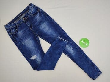 jeansy damskie z kokardkami: Jeansy damskie, rozmiar M — 2