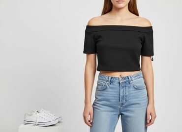 bluzki z zamkiem z przodu: Miss Selfridge, Top damski, rozmiar M — 6