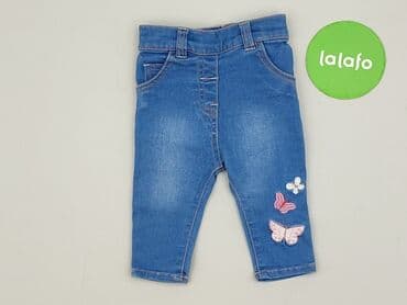 sweter hello kitty: Spodnie jeansowe, George, 1-3 m, stan - Idealny — 2
