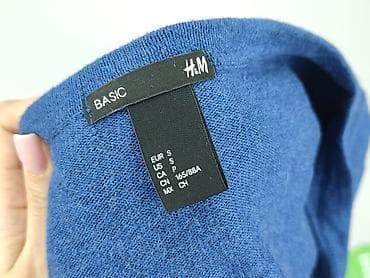 niebieski sweter hm: H&M Basic, Kardigan damski, rozmiar S — 4