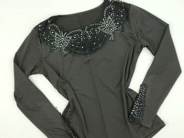 bluzka czarna z tiulem: Women's blouse, size L — 2