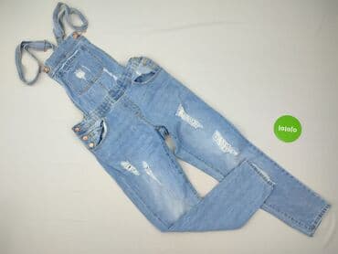 jeansowe ogrodniczki damskie: Ogrodniczki damskie, rozmiar S — 2