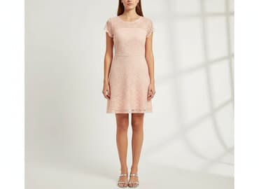 różowa satynowa sukienki: Sukienka damska, rozmiar M — 7