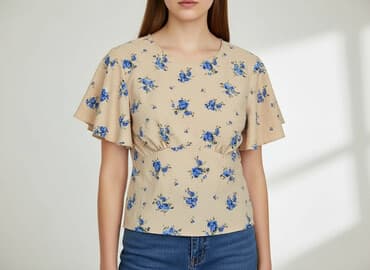 apricot bluzki: Bluzka damska, rozmiar S — 5