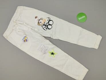 spodnie z zapięciem na nogawkach: Material trousers for women, size M — 3