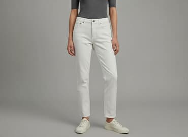 szerokie spodnie jeansowe zara: Zara, Jeansy damskie, rozmiar L — 1