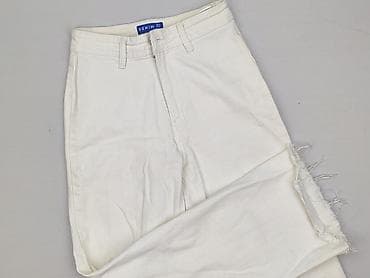 biale jeansy: Denim, Jeansy damskie, rozmiar 2XS — 1