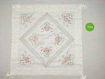 Дім і сад: Скатертина 75 x 75, колір - Білий, стан - Ідеальний — 3