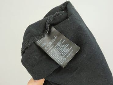 czarne t shirty w serek damskie: H&M, T-shirt damski, rozmiar XL — 5