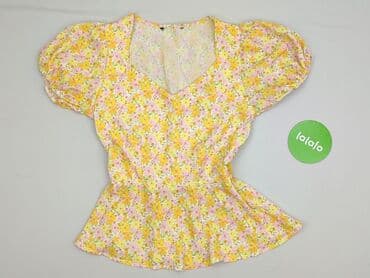 bluzka z baskinką biała: Women's blouse, size S — 2