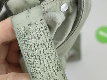 botki 35 ccc: Damskie spodnie Bershka – model biker, kolor khaki/oliwkowy. - Krój — 5