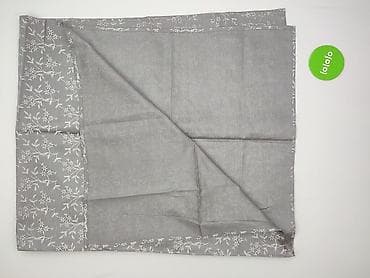 garden dungarees: Szara zasłona w delikatny, biały roślinny wzór - Tkanina: gładka — 4