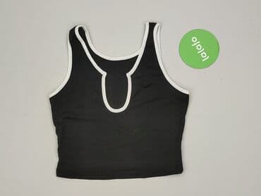 czarne t shirty basic: Shein, Top damski, rozmiar S — 2
