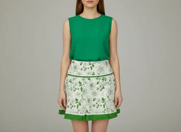 biała rozkloszowane spódnice: WOMAN by Gémo, Spódnica damska, rozmiar L — 1