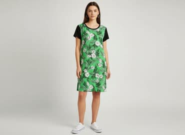 zalando sukienki dla puszystych: F&F, Sukienka damska, rozmiar M — 8