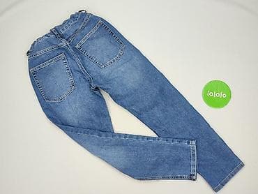 czarna bluzka basic: Spodnie jeansowe, H&M, 10 lat, 140, stan - Bardzo dobry — 3