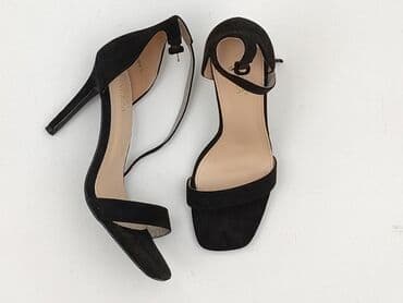 czarne sandały na słupku vices: Vinceza, Sandały damskie, rozmiar 39 — 1