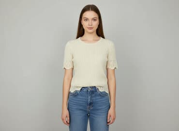 bluzki z transparentnymi rękawami: Women's blouse, size S — 1