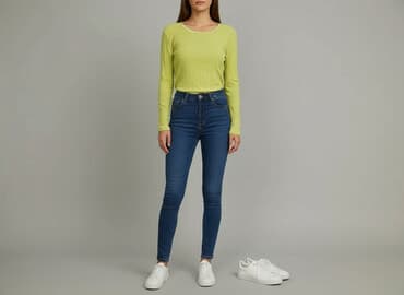 zielone eleganckie bluzki: Encadee, Bluzka damska, rozmiar L — 7