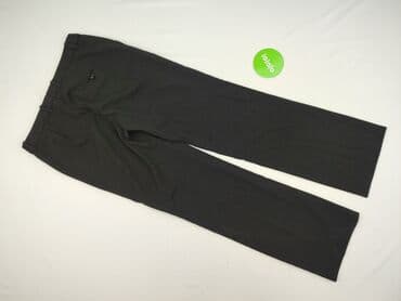 czarne spodnie materiałowe: H&M, Spodnie materiałowe damskie, rozmiar L — 3