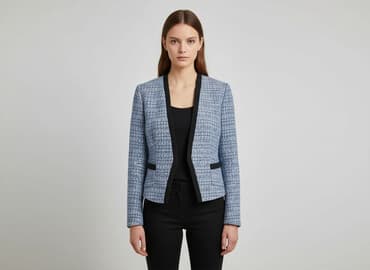 niebieska marynarka damska hm: H&M, Marynarka damska, rozmiar XS — 1