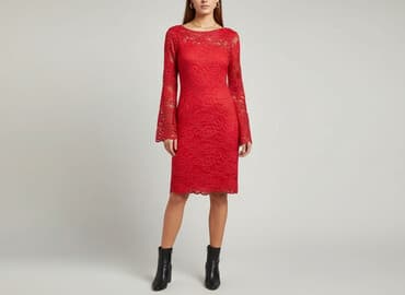 h m body koronkowe czerwone: H&M Divided, Sukienka damska, rozmiar M — 6