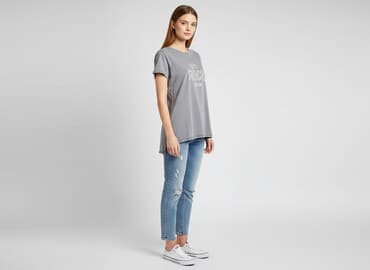 bluzki z krótkim rękawem mohito: Mohito, T-shirt damski, rozmiar S — 1