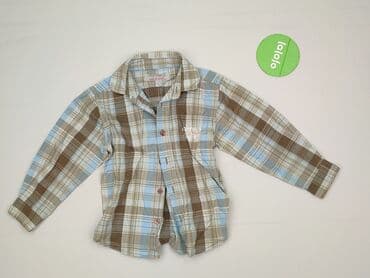 Kids' Clothes: Shirt 3-4 years, condition - Perfect, pattern - Cell, color - Brown — 2