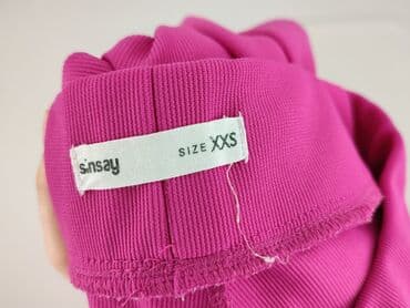 spodenki krótkie getry: Sinsay, Spodnie materiałowe damskie, rozmiar 2XS — 4