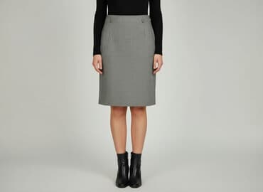 plisowane spódnice szara: Spódnica damska, rozmiar L — 8