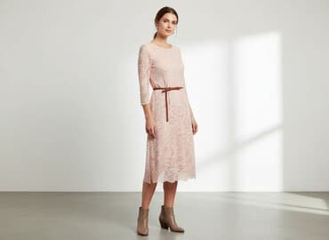 buty pudrowy róż na wesele: Sukienka damska, rozmiar M — 1