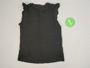 bluzka czarna z dekoltem v: Women's blouse, size S — 4