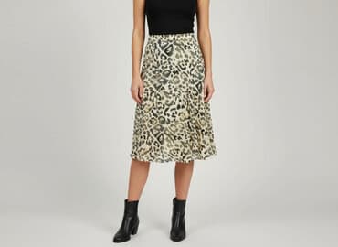 spódnice panterka midi: Spódnica damska, rozmiar S — 1