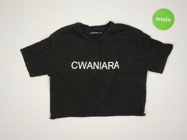 czarne t shirty damskie w serek: House, T-shirt damski, rozmiar M — 2