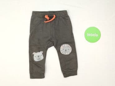 woskowane spodnie czarne: Sweatpants, 9-12 months, condition - Very good — 2