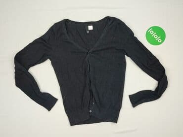 sweter z dekoltem v: H&M, Kardigan damski, S — 2