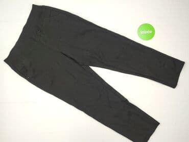 jeansy z gumka w pasie: Spodnie materiałowe damskie, rozmiar M — 2