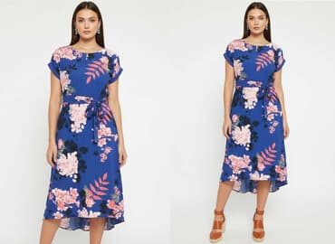 sukienka rozkloszowana dekolt łódka: Sukienka damska, rozmiar S — 5