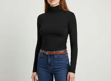 sandały i skarpetki: Shein, Golf damski, rozmiar L — 1