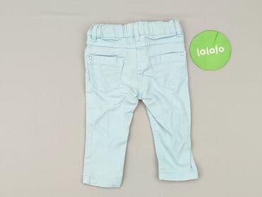 sukienka o kroju marynarki h: Denim pants, 9-12 months, condition - Good — 3