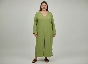 sukienka maxi z rozcięciem na wesele: Sukienka damska, rozmiar 4XL — 1