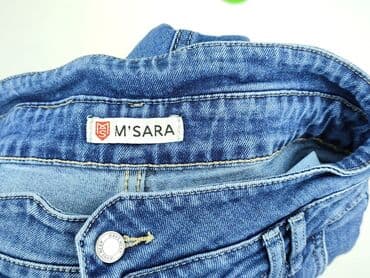 srebrne legginsy: M.Sara, Jeansy damskie, S — 4