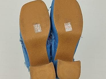 biale sandaly na platformie: Klapki damskie, rozmiar 39 — 4