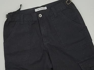 cargo: Męskie spodnie cargo T.N.T08 Jeans, kolor czarny, rozmiar W33. - — 1