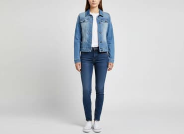 reserved kurtki jeansowe: House of Denim, Kurtka jeansowa damska, rozmiar L — 1