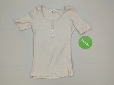 koszulka z poduszkami na ramionach h: H&M, Women`s T-shirt, size S (EU 36) — 2