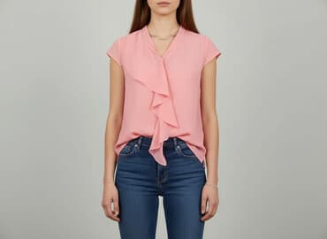 rozowa bluzka na impreze: Bluzka damska, rozmiar L — 7