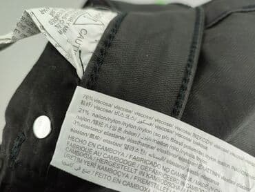 zara spodnie czarne szerokie: PULL&BEAR, Spodnie materiałowe damskie, rozmiar M — 5