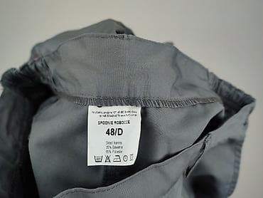 dresy m: Męskie spodnie robocze 48/D - Kolor: szary z czerwonymi wstawkami - — 4